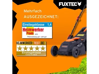 Grasmaaier Elektrisch met Kabel FX-RME38 - 38cm met 40L Grasopvangbak - slechts 12kg - Maaihoogte 20-70mm - 1600Watt & 220V van FUXTEC – productafbeelding 5 van 5