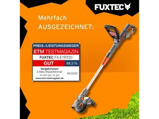 grastrimmer met accu 20V FX-E1RT20 Elektrische bosmaaier incl. 2Ah Li-Ion accu & lader - maaibreedte 25 cm by FUXTEC – product image 5 of 5