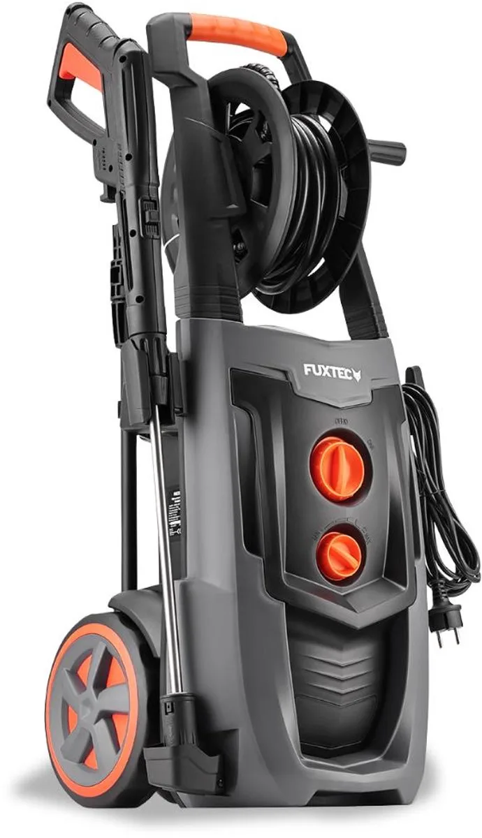 hogedrukreiniger FX-HDR2200 - 2200W, 170 bar, 450 L/u, turbomondstuk, reinigingsmiddelentank, 8m slang van FUXTEC – productafbeelding 1 van 5