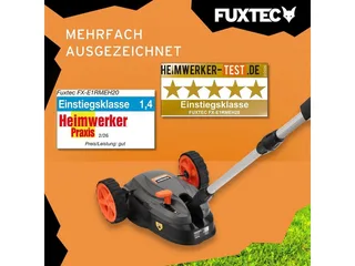 Snoerloze Einhand Gazonmaaier accu FX-E1RMEH20-SET – Compacte Grasmaaier – 20V Accu met Lader – 220 mm Maaibreedte – 300 W – 3-voudige Maaihoogteverstelling 30–50 mm – Flexibele Kogelkopbediening by FUXTEC – product image 5 of 5