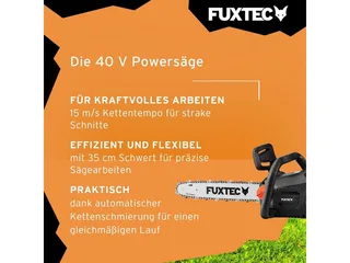Snoerloze kettingzaag 2x20V van FUXTEC – productafbeelding 5 van 5