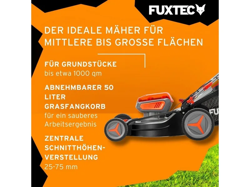 Zelfrijdende accu grasmaaier 40V (2X20V) van FUXTEC – productafbeelding 4 van 5