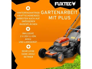 Zelfrijdende accu grasmaaier 40V (2X20V) van FUXTEC – productafbeelding 3 van 5