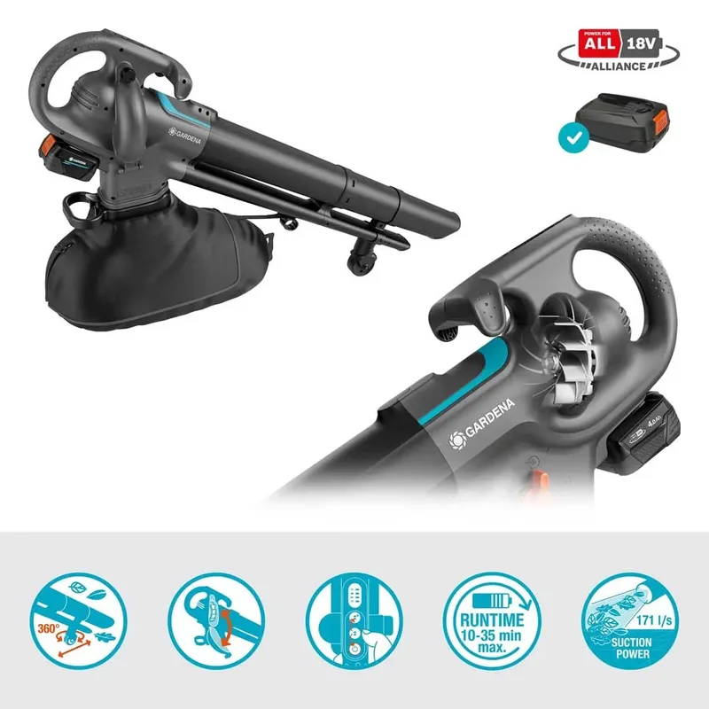 Accu Bladblazer PowerJet 18V P4A Set van Gardena – productafbeelding 4 van 6