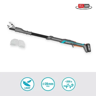 Accu-takkenschaar EasyCut 110/18V P4A Gebruiksklare set von Gardena – Produktbild 2 von 5