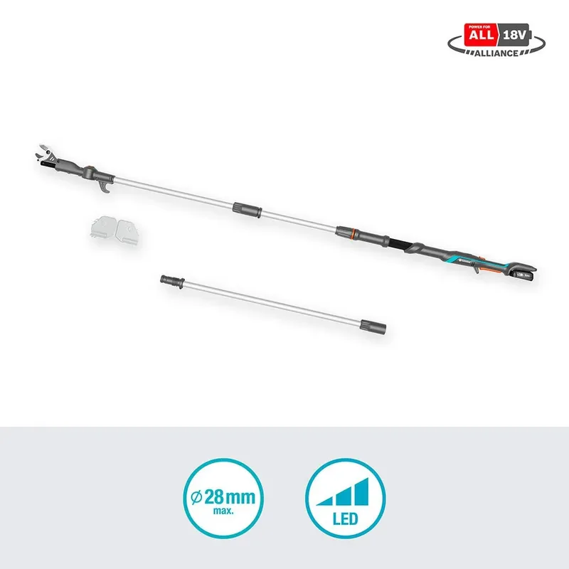 Accu-telescopische takkenschaar HighCut 360/18V, set by Gardena – product image 2 of 5