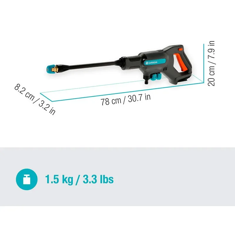 AquaClean 24/18V Medium Hogedrukreiniger - 24 bar - Excl. accu by Gardena – product image 4 of 6