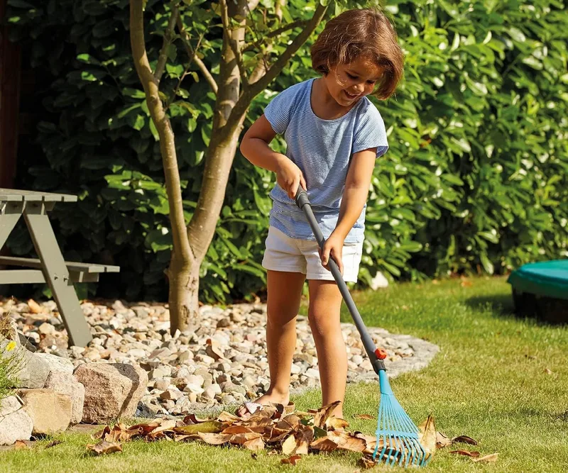 Bladhark Junior 88,5 Cm Staal Turquoise/grijs de Gardena – image du produit 2 sur 4