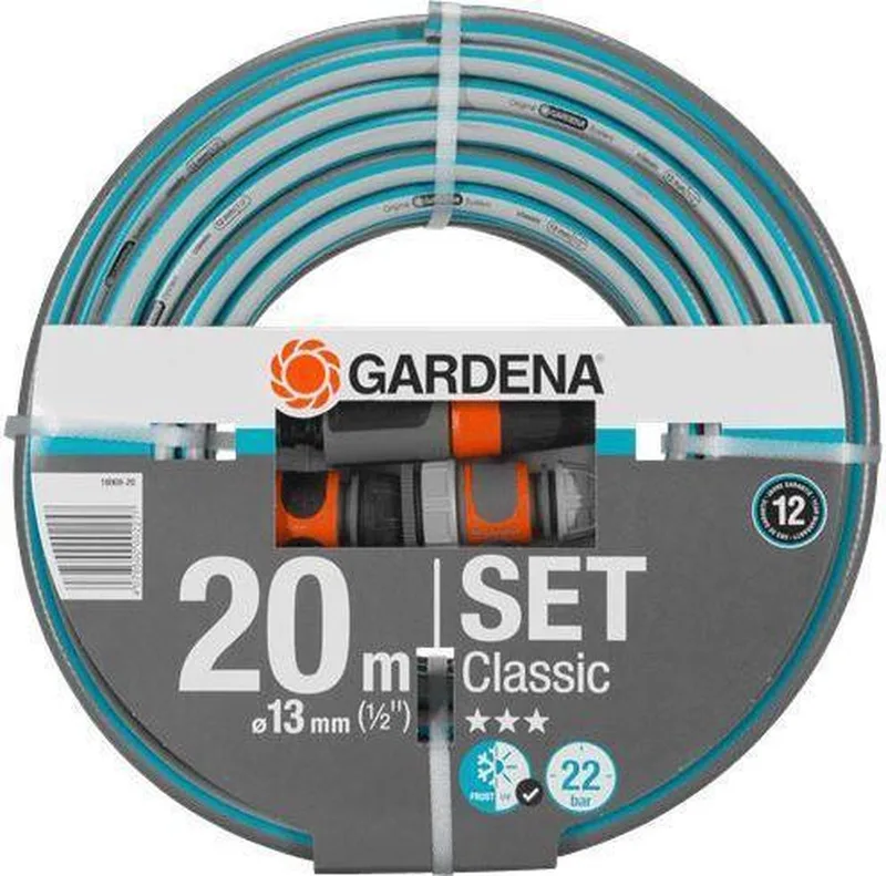 Classic Tuinslangset Tuinslang - 20 Meter - Pvc Grijs/Blauw von Gardena – Produktbild