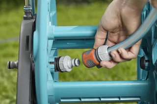 CleverRoll M slangenwagen set - incl. 20 m slang - verstelbare handgreep de Gardena, Bleu – image du produit 4 sur 5