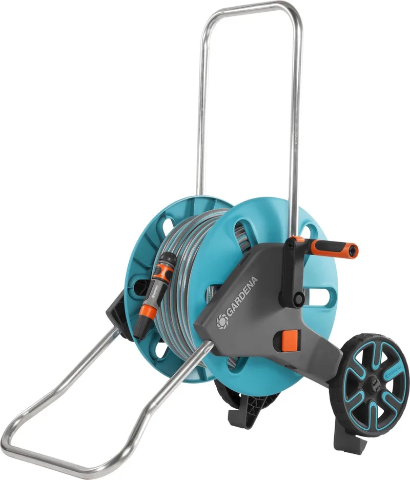 CleverRoll M slangenwagen set - incl. 20 m slang - verstelbare handgreep de Gardena, Bleu – image du produit 1 sur 5