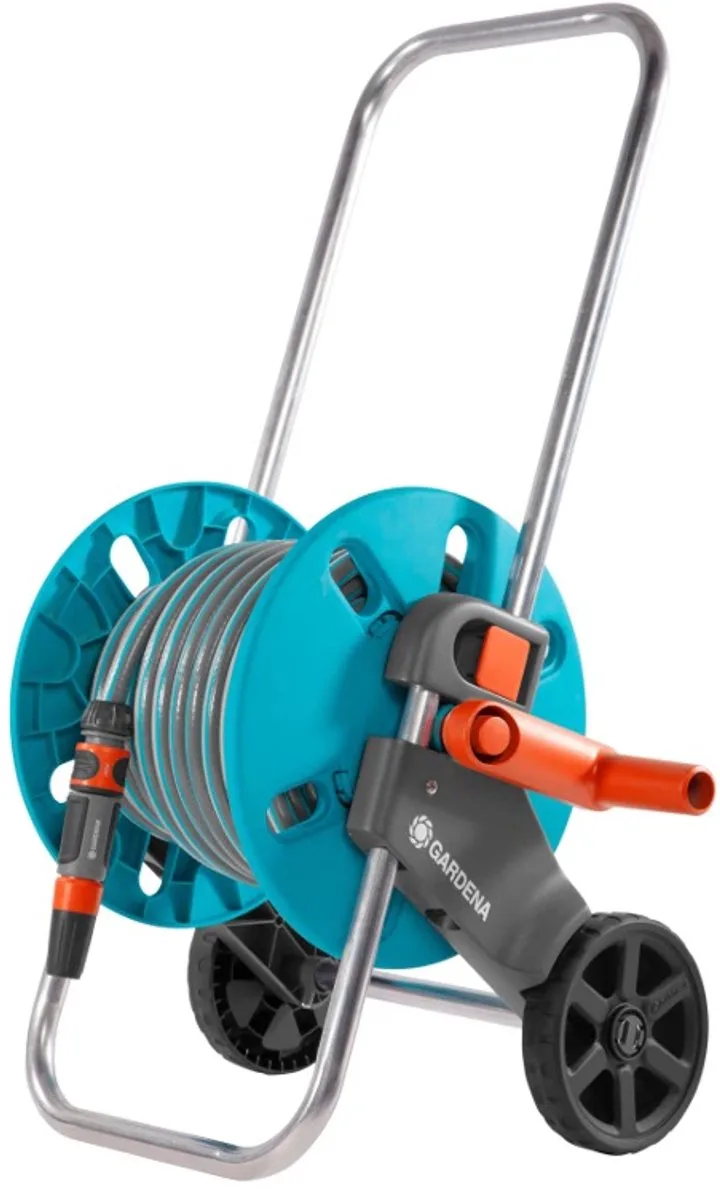 CleverRoll S Set Slangenwagen - Incl. 20 m slang - Maximaal 40 m opbergcapaciteit de Gardena, Turquoise – image du produit 1 sur 6