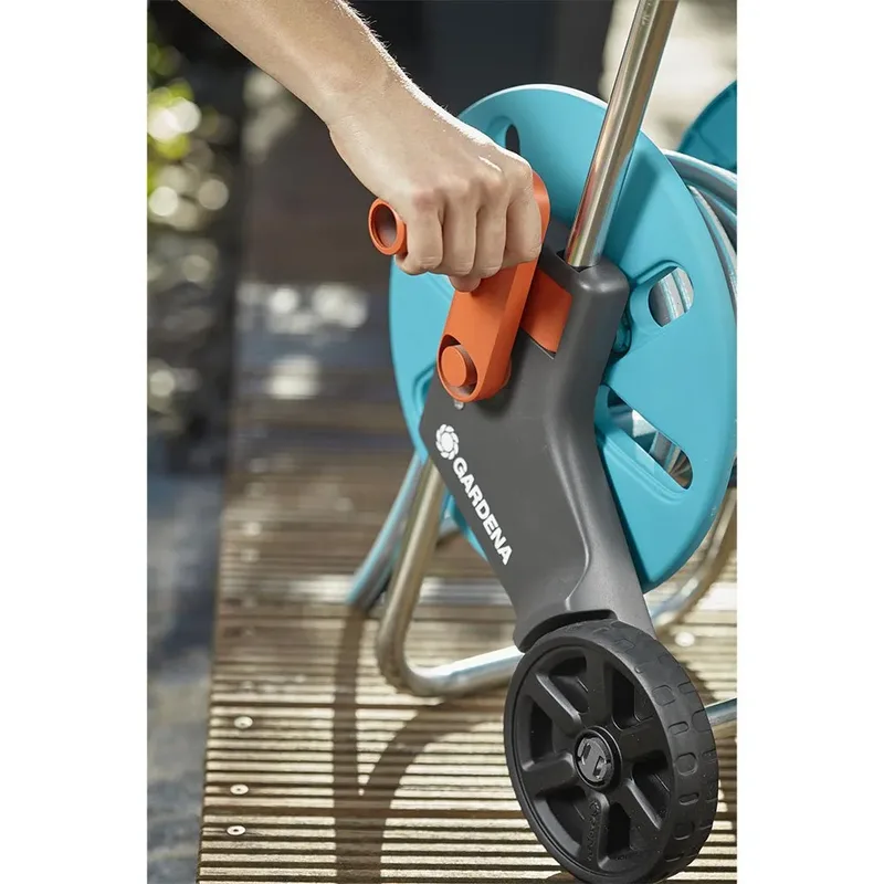 CleverRoll S Set Slangenwagen - Incl. 20 m slang - Maximaal 40 m opbergcapaciteit de Gardena, Turquoise – image du produit 2 sur 6