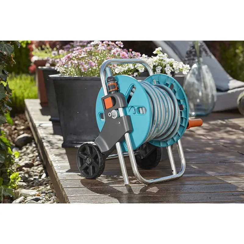 CleverRoll S Set Slangenwagen - Incl. 20 m slang - Maximaal 40 m opbergcapaciteit de Gardena, Turquoise – image du produit 3 sur 6