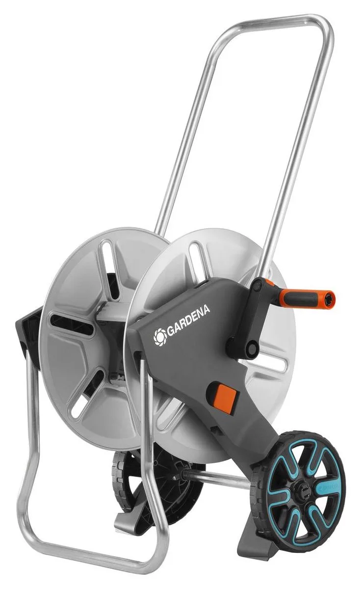 CleverRoll slangenwagen M Metal - max 60m by Gardena, Orange – product image
