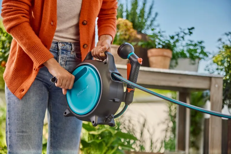 Draagbare slangenbox Move van Gardena, Donkergrijs – productafbeelding 3 van 5
