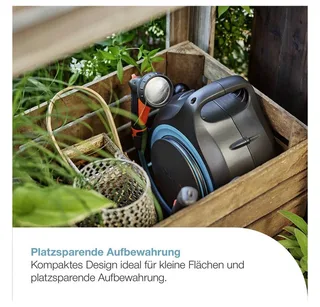 Draagbare slangenbox MoveMatic de Gardena, Gris foncé – image du produit 4 sur 5