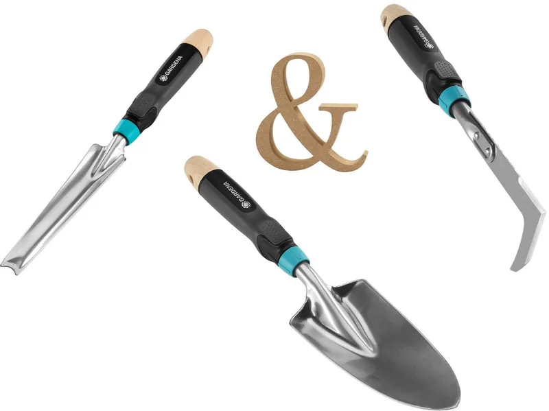 EcoLine Tuingereedschap Set – Onkruidsteker + Tuinschepje + Voegenkrabber – Duurzaam - Premium Handset van Gardena – productafbeelding