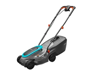 Elektrorasenmäher PowerMax 32/1200 G2, 32 cm Schnittbreite, (Solo, Einzelgerät inklusive 30 L Grasfangbox), 1200 W, 35 - 65 mm Schnitthöhe, ErgoTec-Griff by Gardena, Grey – product image 1 of 3