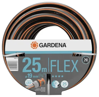GARDENA 18053-20 Gartenschlauch Schlauch-Innen-Ø=19 mm 25 m 3/4 Zoll 1 St. Schwarz, Orange van Gardena – productafbeelding 2 van 2