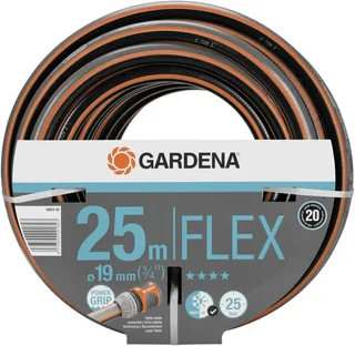 GARDENA 18053-20 Gartenschlauch Schlauch-Innen-Ø=19 mm 25 m 3/4 Zoll 1 St. Schwarz, Orange van Gardena – productafbeelding 1 van 2