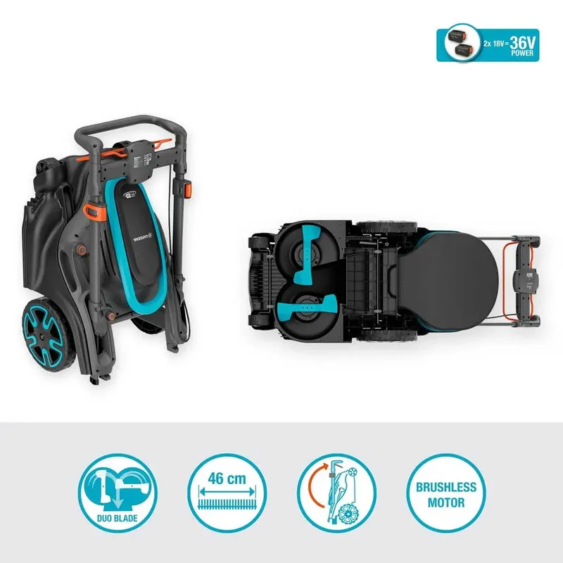 Grasmaaier PowerMax Duo 46/36V P4A Set 4.1 van Gardena – productafbeelding 4 van 6