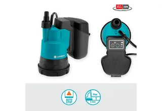 Klarwasserpumpe 2000/2 18V P4A Ready-To-Use Set, inkl. Akku und Ladegerät de Gardena, Bleu – image du produit 4 sur 5