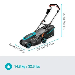 PowerMax 37/1800 G2 - Elektrische Grasmaaier - 1800W - 37 cm van Gardena – productafbeelding 2 van 2