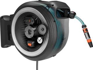 PowerRoll XL Accu-slanghaspel Solo - Grijs-wit - 40 m de Gardena, Blanc – image du produit 1 sur 2