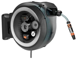 PowerRoll XL Accu-slanghaspel Solo - Grijs-wit - 40 m de Gardena, Blanc – image du produit 2 sur 2