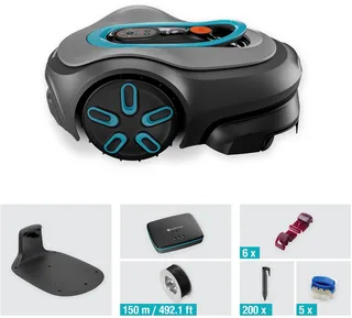 Rasenmähroboter smart SILENO pro, bis 600 m² Rasenfläche, inkl. 150 m Begrenzungskabel de Gardena – image du produit 1 sur 5