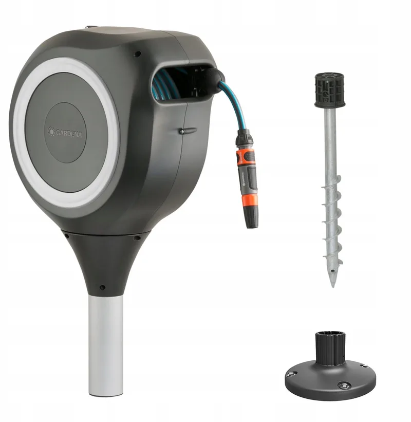 RollUp M slanghaspel 20m wit - Automatisch oprollen van Gardena – productafbeelding