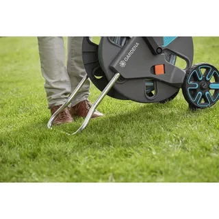 Chariot à Tuyau D´arrosage Aquaroll Easy 30 M de Gardena, Gris – image du produit 4 sur 6