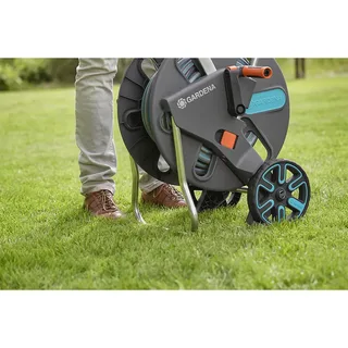 Chariot à Tuyau D´arrosage Aquaroll Easy 30 M de Gardena, Gris – image du produit 2 sur 6