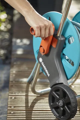 Slangenwagen AquaRoll S - 20 m slang - Verstelbare handgreep de Gardena, Turkois – image du produit 3 sur 5