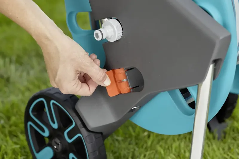 Slangenwagen CleverRoll M+clip by Gardena, Turquoise – product image 2 of 2
