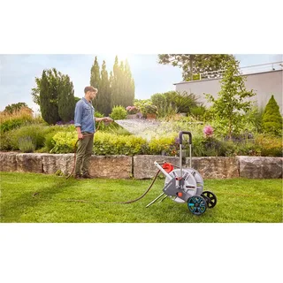 Slangenwagen metaal CleverRoll M, gemonteerd by Gardena, Orange – product image 6 of 6