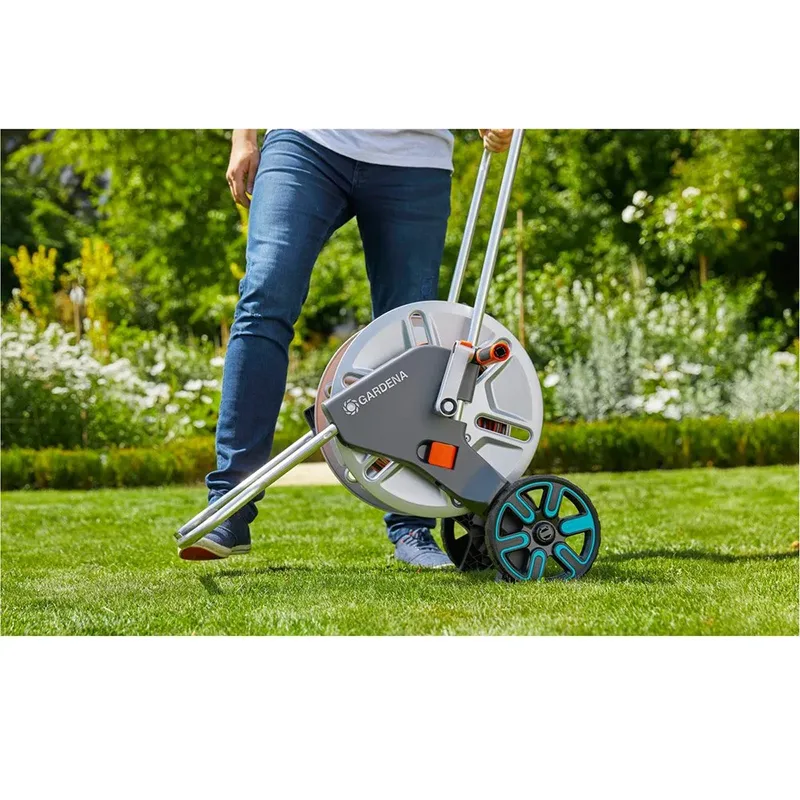 Slangenwagen metaal CleverRoll M, gemonteerd by Gardena, Orange – product image 5 of 6