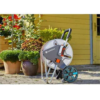 Slangenwagen metaal CleverRoll M, gemonteerd by Gardena, Orange – product image 3 of 6