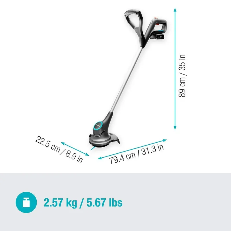 SmallCut 23/18V P4A Ready-T Grastrimmer Accu Incl. oplader 18 V 2 Ah Snijbreedte max.: 23 cm de Gardena – image du produit 3 sur 6