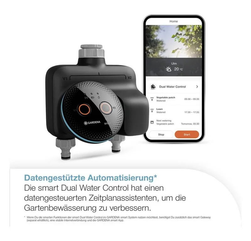 smart Dual Water Control, besproeiingscomputer de Gardena – image du produit 3 sur 5