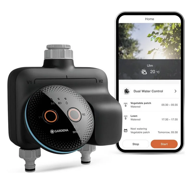smart Dual Water Control, besproeiingscomputer de Gardena – image du produit 2 sur 5