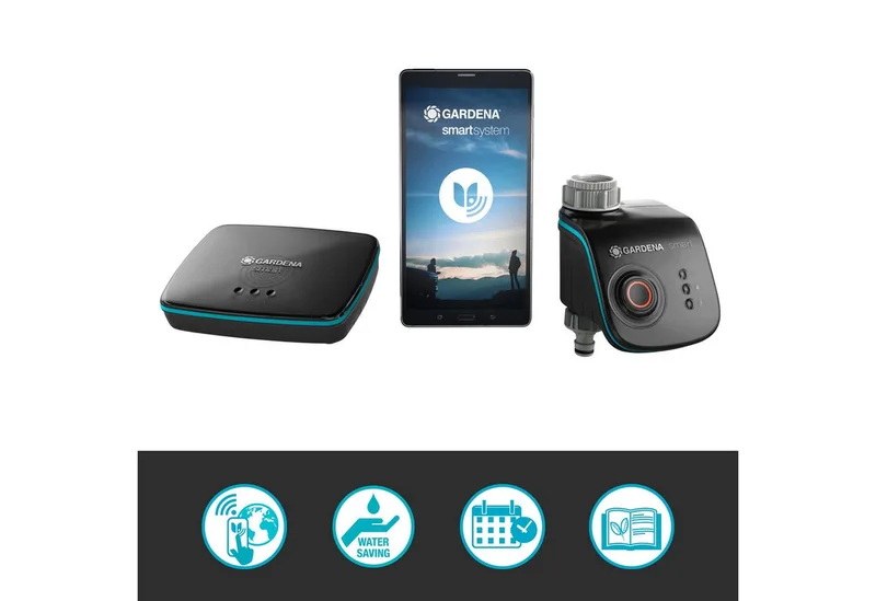 Smart Water Control set Besproeiingscomputer - 1min tot 10u - 6 Besproeiingen Per Dag by Gardena – product image 4 of 5
