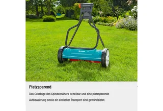 Spindelmäher Gardena Classic 400 Rasenmäher 04018-20 Schnittbreite 40 cm für 200m² fra Gardena – produktbillede 3 af 5