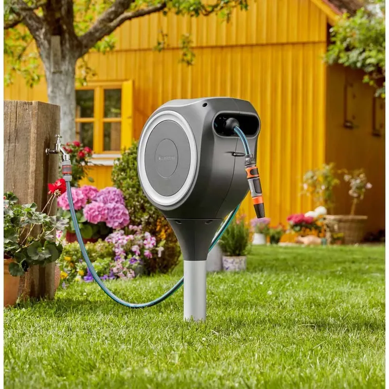 Tuinslangbox 20 RollUp M Wit Tuinslang - 20 Meter - 11 mm de Gardena, Anthracite – image du produit 2 sur 2