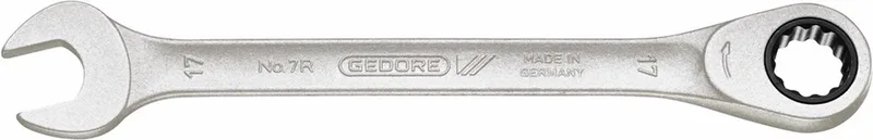 10x160mm Ringsteeksleutel met Ratel - 7 R 10 - 2297086 by Gedore – product image