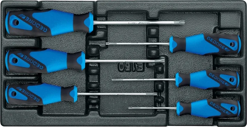 1500 ES-2163 TX - 3-C schroevendraaier-set - 6 delig by Gedore, Blue – product image