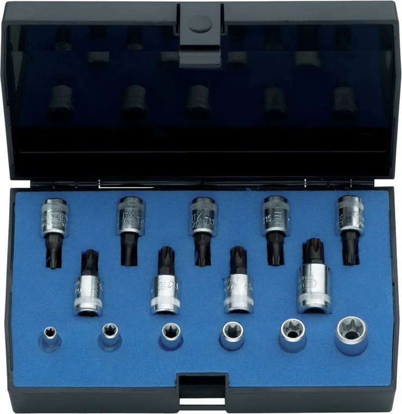 1815628 Dopsleutel-bitinzetset 1/4 (6.3 mm) 15-delig by Gedore, Kleurloos – product image