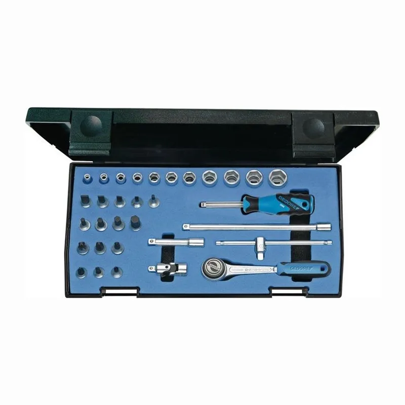 Steckschlüsselsatz 20 IMU-3 32-tlg.1/4 Zoll SW 4-14mm Z.72 6KT von Gedore, Kleurloos – Produktbild