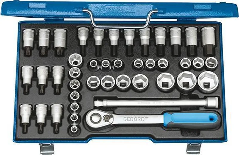2546000 Dopsleutelset Metrisch 1/2 (12.5 Mm) 42-Delig by Gedore, Blue – product image